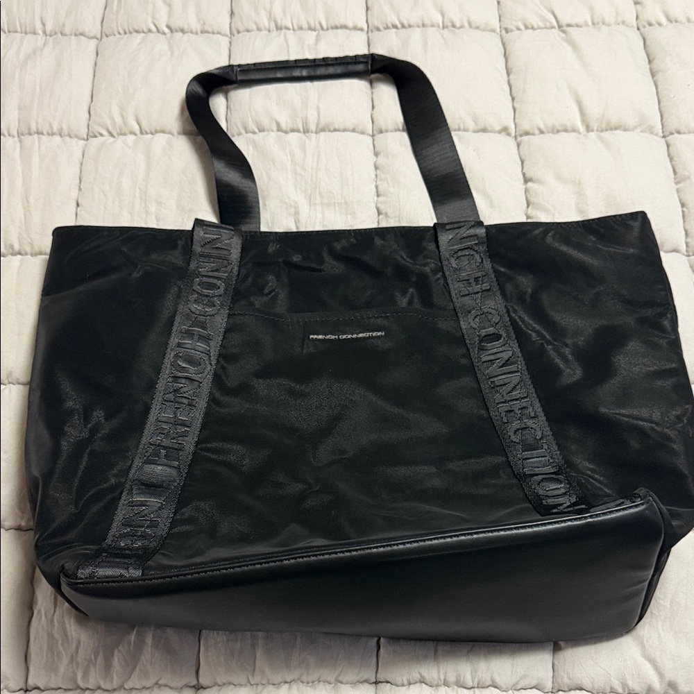 French Connection Alexandria Drawstring Shoulder Bag - Black